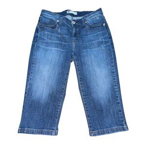Levi's Womens Denim Capri Pants-Medium Wash-Size 10-GUC